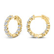 18K Yellow Gold 20=4Ctw GH Vsi1 Hoop Er