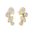 18K Yellow Gold 3.40Ctw I Vs2 Si1 Er 4Rd=1.10 2Ps=1.45 2Mq=.85