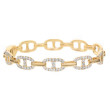 18K Yellow Gold 2Ctw Link Bracelet 76D