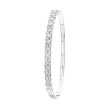 18K White Gold 1.90D 3Row Bangle Bracelet