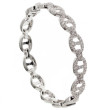 18K Yellow Gold 2.25D Hrse Bit Bracelet 117