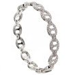 18K White Gold 2.25D Hrse Bit Bracelet 117D 27Gr