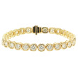 18K Yellow Gold 34=5.10 H Vs2 Diamond Bracelet 34Rbc Bezel