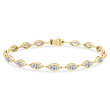 18K Yellow Gold 16Mq=5.25 I Vs Diamond Br Bezel