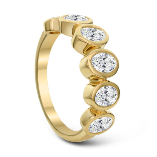 18K Yellow Gold 6Ov=1.50 H Vs Band