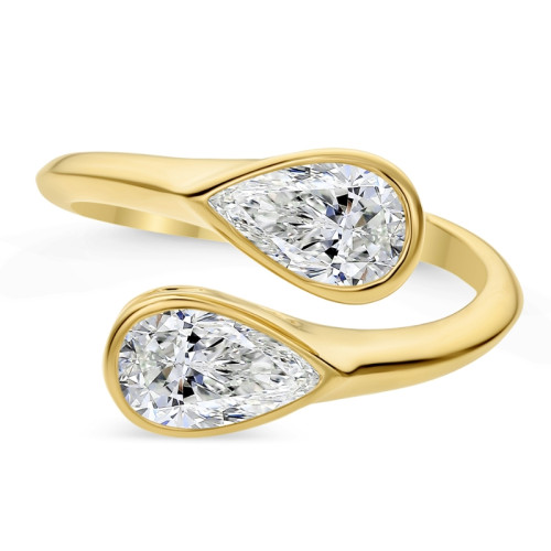 18K Yellow Gold 2Ps=1.45 Ij Si1 Ring