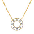 18K Yellow Gold 3.50Ctw Dia Circ Nk 18