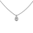 18K White Gold .52Ct Ps Ivs2 Bead Nk Bez