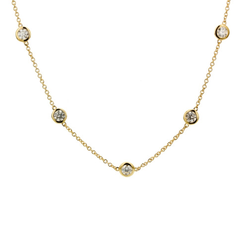 18K Yellow Gold 10D=2.50 Hivsi1 Dby Nk 18
