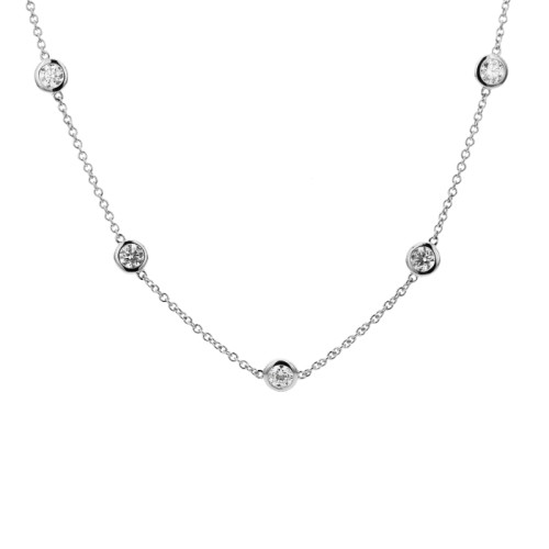 18K White Gold 10D=2.80 Hivsi1 Dby Nk 18