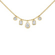18K Yellow Gold 3.05Ctw J Vs Si1 Nk 1Ps=.95 2Em=1.45 2Rd=.65