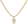 18K Yellow Gold .75Ct Mq J Si1 Bez Nk 16