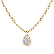 18K Yellow Gold .93Ct Ps K Si1 Bez Nk 16
