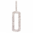 18K White Gold 2Ctw Dia G Vsi1 Rect Pend 60D
