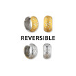 24K Sterling Silver .36D Huggies Reversible 8mm Earrings