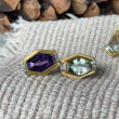 24K Sterling Silver 5.85Am .08D Ring 18W Bezels