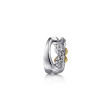925 Sterling Silver and 14K Yellow Gold Bujukan Intricate Hoop Earrings