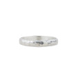 Sterling Silver Matte Hammered Band