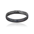 Sterling Silver Oxi Hammered Band