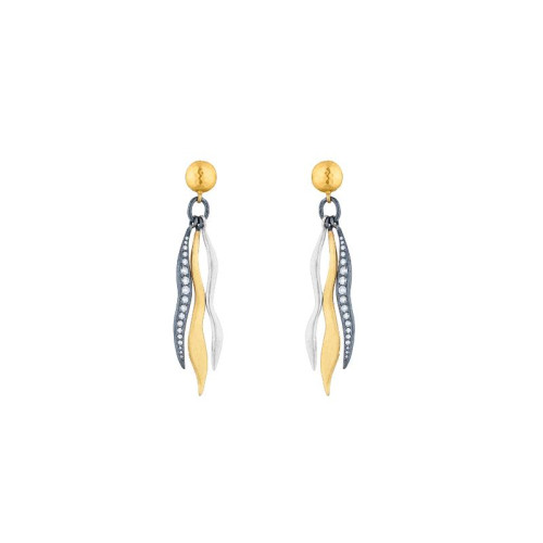24K Sterling Silver .52D Keller Earrings
