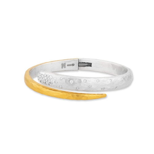 24K Sterling Silver .36D Wrap Bracelet
