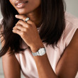 Meggie Stainless Steel Diamond Dial Watch