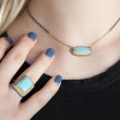 24K Sterling Silver .41D 8.61Tq Ring