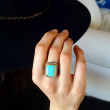 24K Sterling Silver .41D 8.61Tq Ring