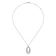 925 Sterling Silver White Sapphire Pendant Necklace