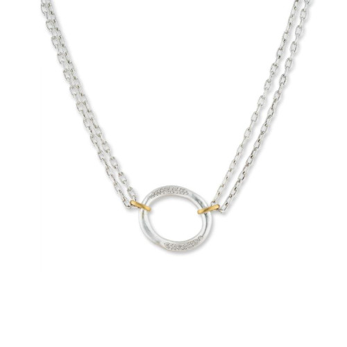 24K Sterling Silver .28D Orion Necklace