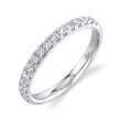 0.40Ct 14K White Gold Diamond Lady'S Band