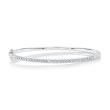 0.88Ct 14K White Gold Diamond Bangle