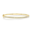 0.88Ct 14K Yellow Gold Diamond Bangle