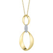 0.10Ct Diamond Mobius Necklace