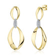 0.20Ct Diamond Mobius Earring