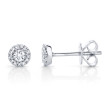 0.24Ct 14K White Gold Diamond Stud Earring