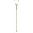 0.29Ct 14K Yellow Gold Diamond Lariat Necklace