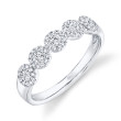 0.40Ct 14K White Gold Diamond Lady'S Band
