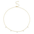 0.30Ct 14K Yellow Gold Diamond Necklace