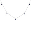 0.35Ct Blue Sapphire Necklace