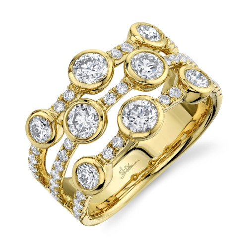 1.58Ct 14K Yellow Gold Diamond Lady'S Ring