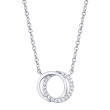 0.07Ct Diamond Love Knot Circle Necklace