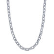 A 14K White Gold Diamond Pave Link Necklace. 17.25Ct. G/H, Vs-Si