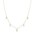 0.09Ct Diamond Cross Necklace