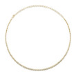 14K Yellow Gold Tennis Necklace
