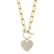 Shy Creation Diamond Heart Necklace