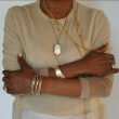 24K Sterling Silver .24D Open Cuff Bracelet