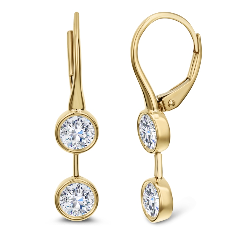 18K Yellow Gold 4D=1.60 GH Vs2 Bezel Er