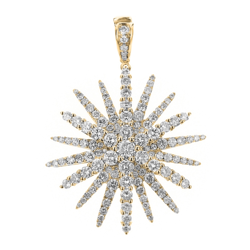 18K Yellow Gold 123=2.30 Gh Vs2 Si1 Star Nk 17