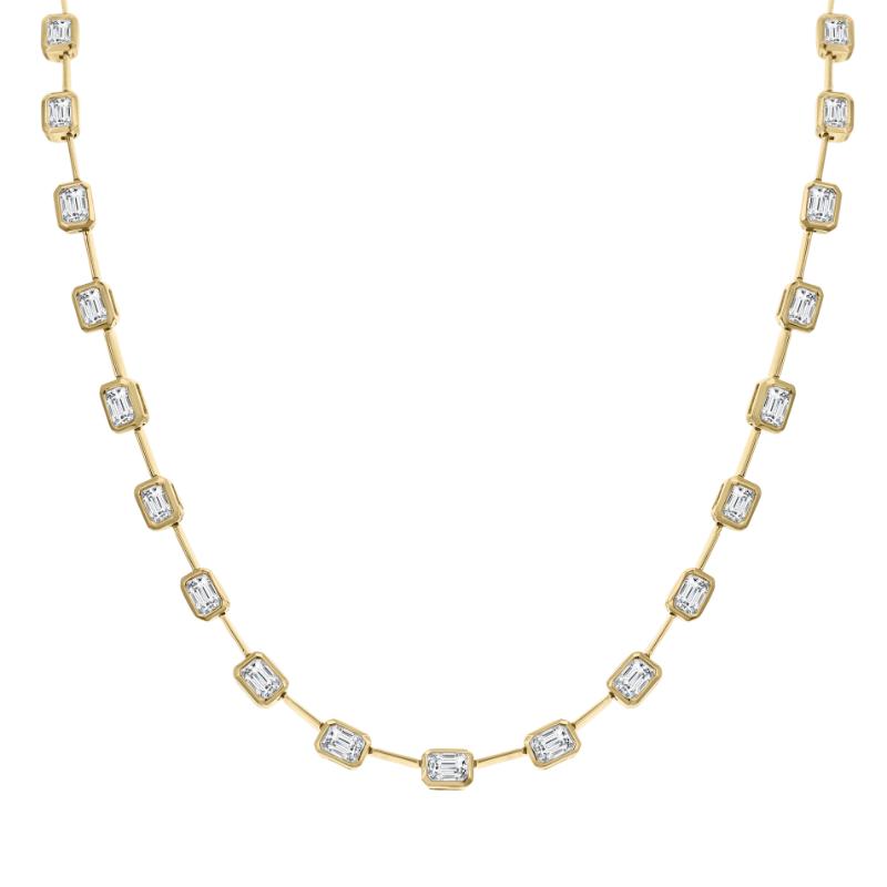 18K White Gold .72Ec J Vs2 Bead Nk 16"